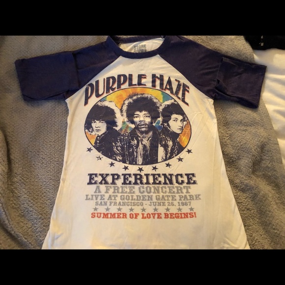 Tops - Vintage Inspired Concert Tee Size Medium-Purple Haze Experience- ok condition